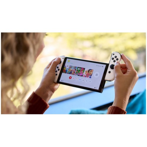 Портативная игровая консоль Nintendo Switch Oled (белый) 9