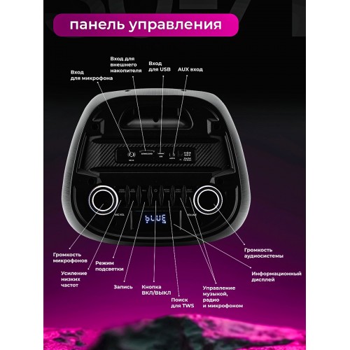 Мидисистема ELTRONIC 08 (30-71) CRAZY BOX 1000 (черный) 2