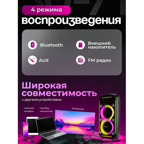 Мидисистема ELTRONIC 08 (30-71) CRAZY BOX 1000 (черный) 5