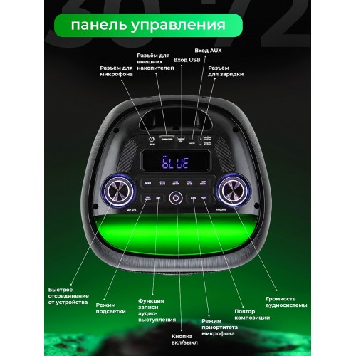 Мидисистема ELTRONIC 08 (30-72) CRAZY BOX 1000 (черный) 5