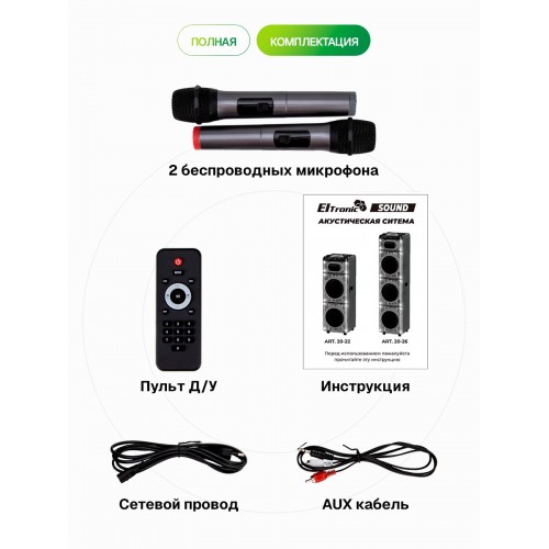 Мидисистема ELTRONIC 10 (20-22) SKILLETS BOX 2500 (черный) 9