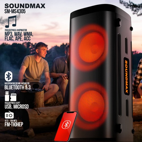 Мидисистема SOUNDMAX SM-MS4305 (черный) 2