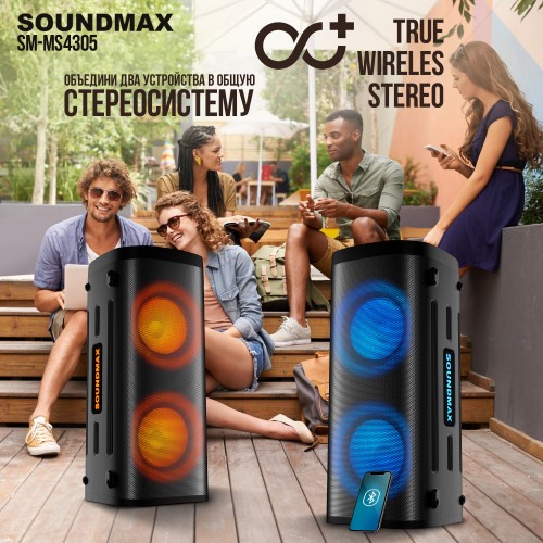 Мидисистема SOUNDMAX SM-MS4305 (черный) 3