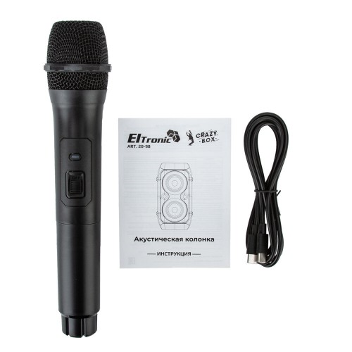 Портативная акустическая система ELTRONIC 06 (20-98) CRAZY BOX 1200 (черный) 5