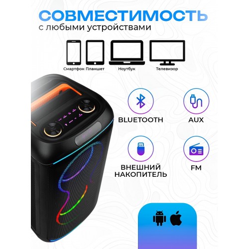 Портативная акустическая система ELTRONIC 06 (30-86) DANCE BOX 900 (черный) 2