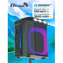 Портативная акустическая система ELTRONIC 08 (30-81) DANCE BOX 550 (черный)