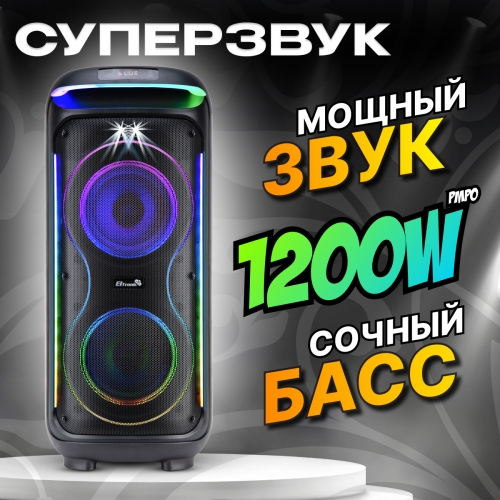 Портативная акустическая система ELTRONIC 10 30-30 DANCE BOX 1200 (черный) 1