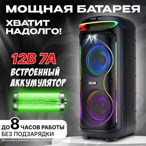 Портативная акустическая система ELTRONIC 10 30-30 DANCE BOX 1200 (черный) 2