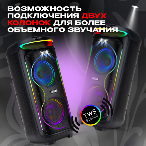 Портативная акустическая система ELTRONIC 10 30-30 DANCE BOX 1200 (черный) 6