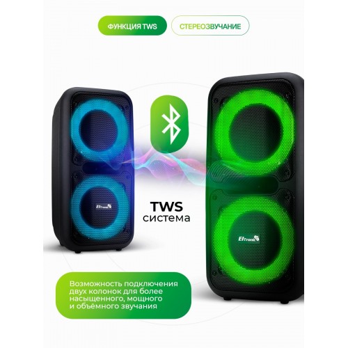 Портативная акустическая система Eltronic 20-07 Dance Box (черный) 3
