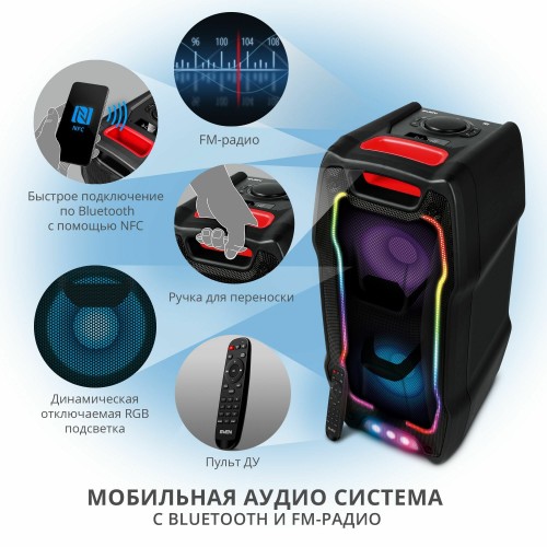 Портативная акустическая система SVEN PS-730 (черный) 2