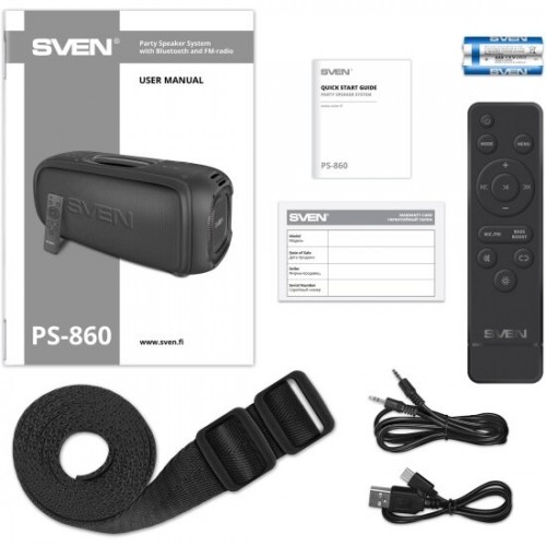 Портативная акустическая система SVEN PS-860 (SV-022518) (черный) 6