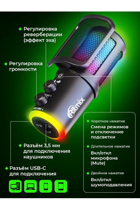 Микрофон RITMIX RDM-178 1