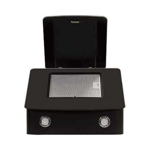 Каминная вытяжка Elikor Кварц 60 (60П-1000-Е4Д) (черный/черное стекло) 3