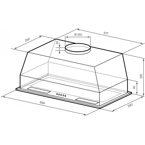 Встраиваемая вытяжка Lex Hyper 900 Inverter WH (белый) 14