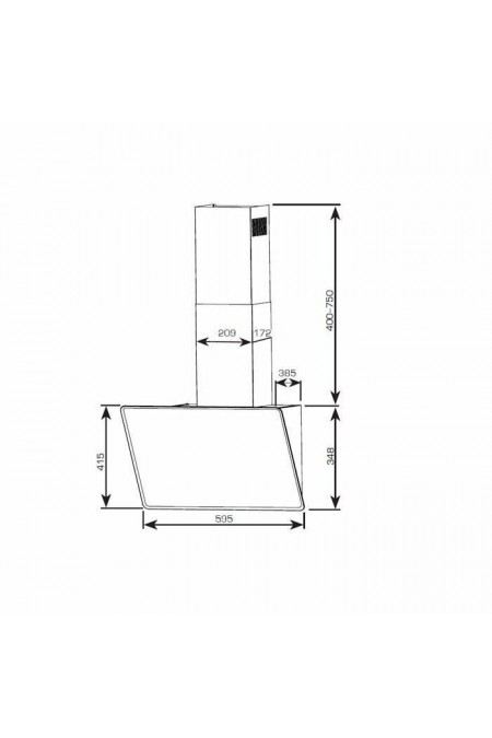 Каминная вытяжка Centek CT-1829-60 White (белый) 1