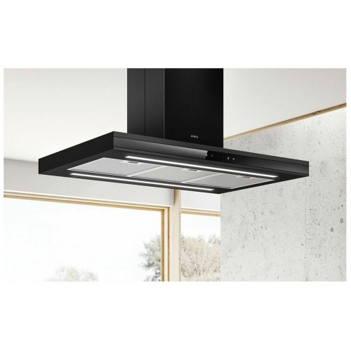 Каминная вытяжка ELICA ADELE IS BL MAT/A/90 X 60 (черный матовый/черное стекло) 1