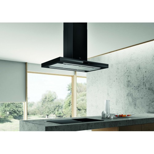 Каминная вытяжка ELICA ADELE IS BL MAT/A/90 X 60 (черный матовый/черное стекло) 3