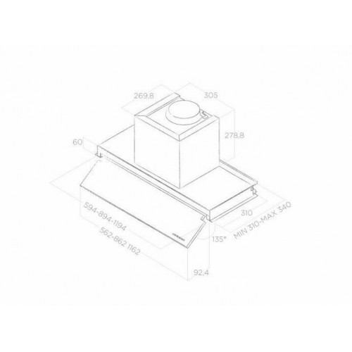 Каминная вытяжка ELICA BOXIN NO DRIP IX/A/90 (серебристый) 7