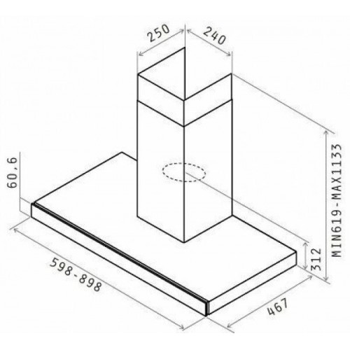 Каминная вытяжка Elica JOY WHIX/A/90 (белый) 4