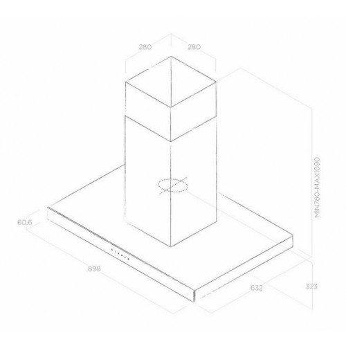 Каминная вытяжка Elica JOY WHIX/A/90 (белый) 6