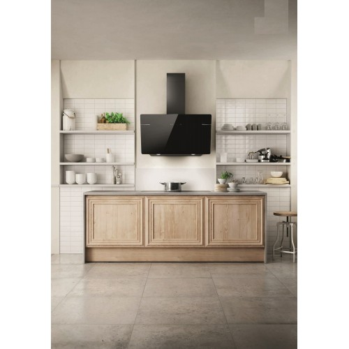 Каминная вытяжка ELICA L ESSENZA BL/A/90 (черное стекло) 4