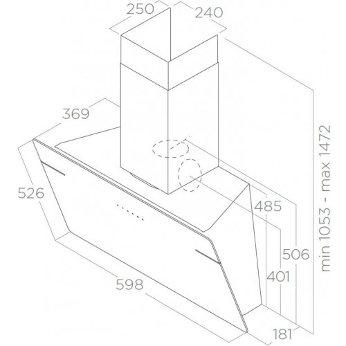 Каминная вытяжка Elica LESSENZA BL/A/60 (черный) 4