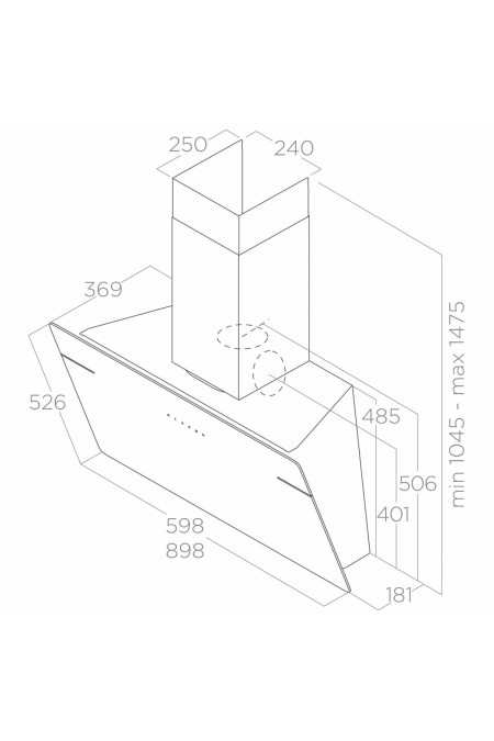 Каминная вытяжка Elica LESSENZA WH/A/60 (белый) 1