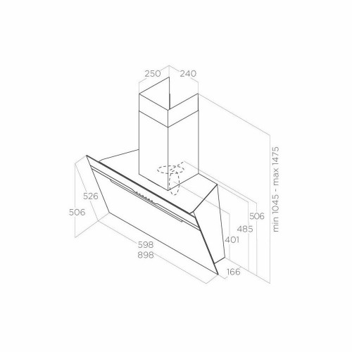 Каминная вытяжка Elica MAJESTIC WH/A/90 (белый) 6