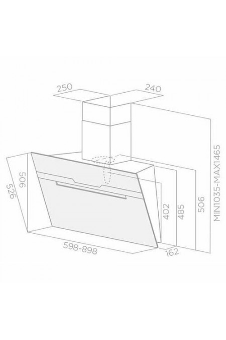 Каминная вытяжка Elica MAJESTIC WH/A/90 (PRF0124236B) (белый) 1