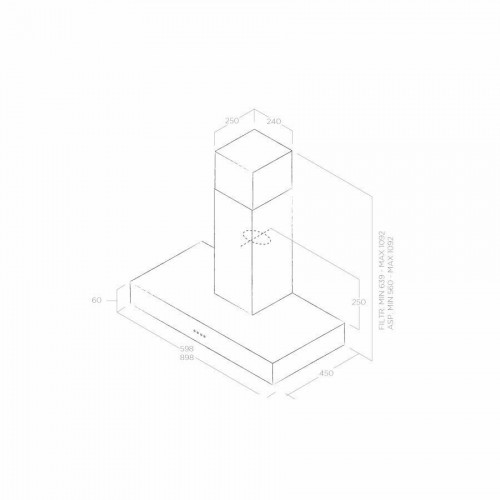 Каминная вытяжка Elica SPOT NG H6 IX/A/90 (нержавеющая сталь) 2