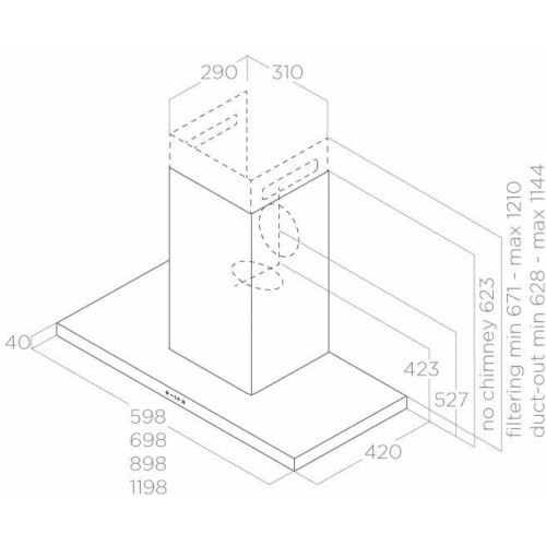 Каминная вытяжка ELICA THIN IX/A/90 (серебристый) 5