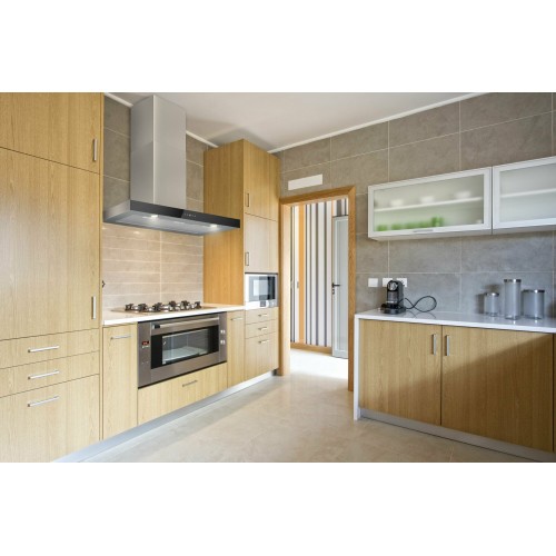 Каминная вытяжка ELIKOR Агат 90 (90Н-1000-Е4Д) (нержавеющая сталь/стекло черное) 2