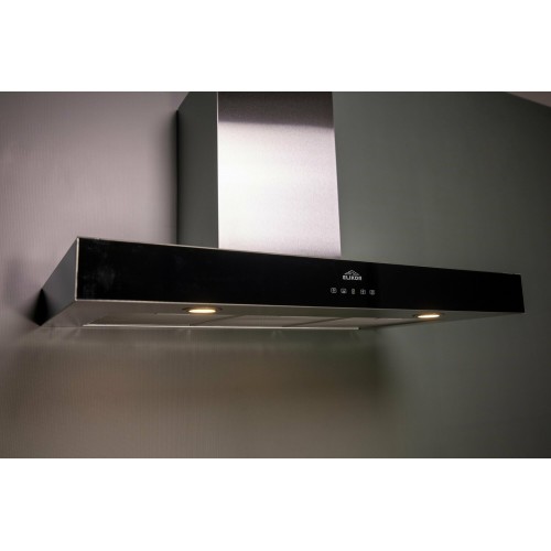 Каминная вытяжка ELIKOR Агат 90 (90Н-1000-Е4Д) (нержавеющая сталь/стекло черное) 3