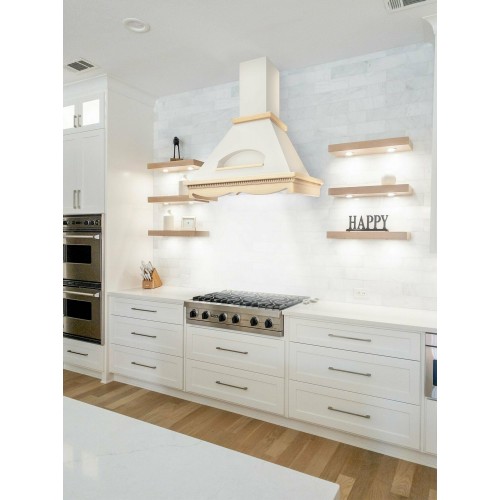 Каминная вытяжка ELIKOR Бельведер 60 (60П-650-П3Д) (бежевый/дуб неокрашенный) 2