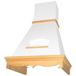 Каминная вытяжка ELIKOR Бельведер Флореале 60 (60П-650-П3Д) (бежевый/дуб неокрашенный)