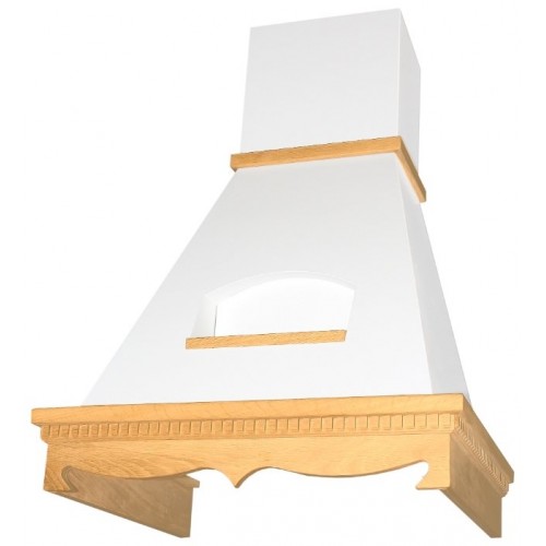 Каминная вытяжка ELIKOR Бельведер Флореале 60 (60П-650-П3Д) (бежевый/дуб неокрашенный) 