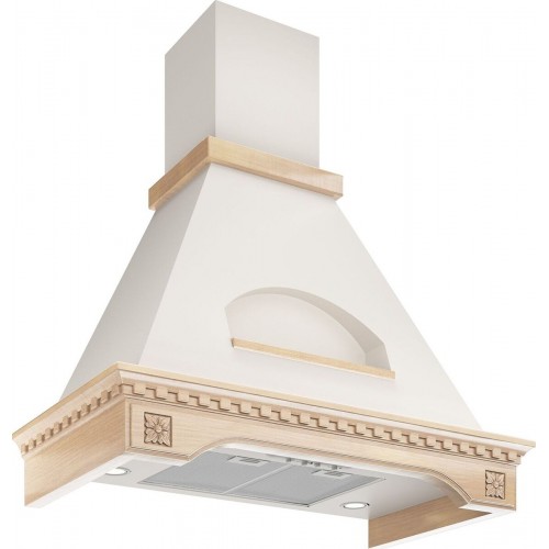 Каминная вытяжка ELIKOR Бельведер Флореале 90 (90П-650-П3Д) (бежевый/дуб неокрашеный) 