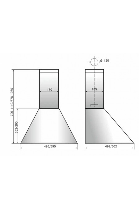 Каминная вытяжка ELIKOR Эпсилон 60 (60П-430-П3Л) (топленое молоко/золото) 1