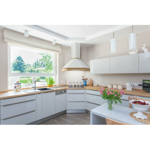 Каминная вытяжка Elikor Форест 90 (90П-650-П3Д) (бежевый/дуб неокрашенный) 2