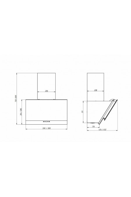 Каминная вытяжка Elikor Жемчуг 60 (60П-700-Е4Д) (перламутр/белый) 1