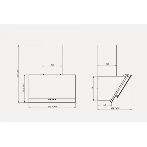 Каминная вытяжка Elikor Жемчуг 60 (60П-700-Е4Д) (перламутр/белый) 2