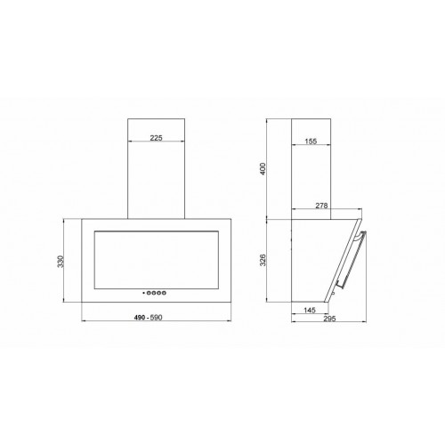Каминная вытяжка ELIKOR Коралл 60 (60П-430-К3Д) (белый) 9