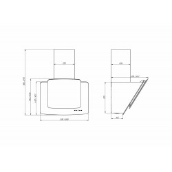 Каминная вытяжка Elikor Кварц 90 (90П-1000-Е4Д) (белый/белый)