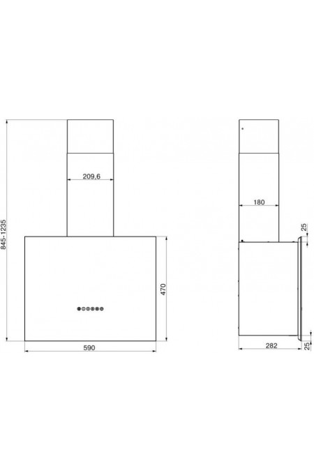 Каминная вытяжка Elikor Метеорит 60 (60П-700-Э4Д) SM (белый) 1
