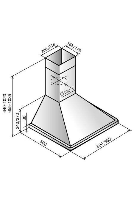 Каминная вытяжка ELIKOR Оптима 50 (400) пп (50П-400-П3Л) (белый) 1