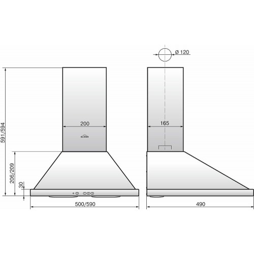 Каминная вытяжка ELIKOR Оптима 60 (60П-400-К3Л) (медный антик) 2