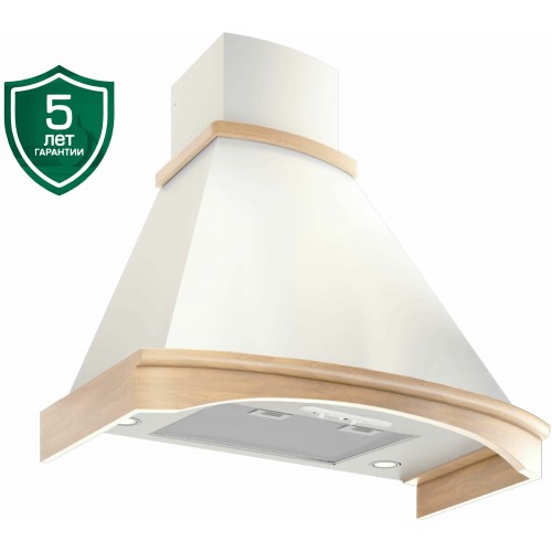 Каминная вытяжка ELIKOR Ротонда 1000 90 (90П-1000-П3Д) (бежевый/дуб неокрашенный) 