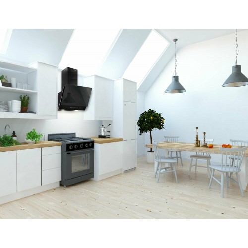 Каминная вытяжка Elikor Рубин 650 60 (60П-650-К3Д) (антрацит/черный) 2