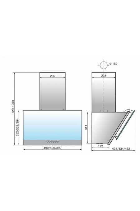 Каминная вытяжка Elikor Рубин S4 90 (90П-700-E4Д) (белый) 4